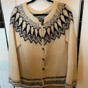 Vintage Icelandic Cardigan XL